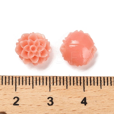 Synthetic Coral 3D Flower Rose Beads CORA-L046-A02-1