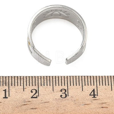 304 Stainless Steel Cuff Open Rings RJEW-Z121-02GP-05-1
