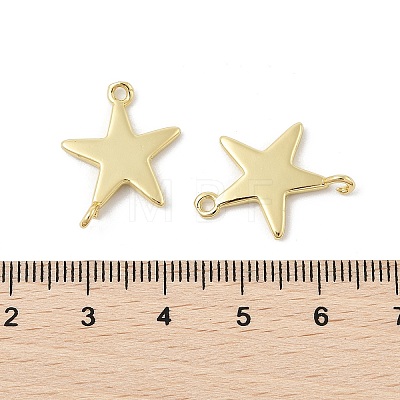 Brass Connector Charms KK-U047-01G-1