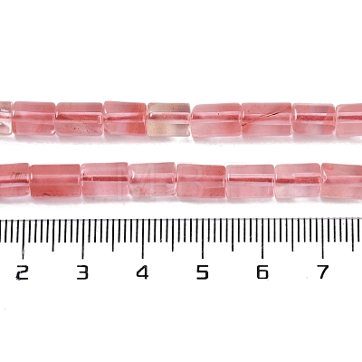 Cherry Quartz Glass Beads Strands G-C128-A24-01-1