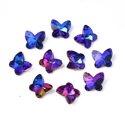 Pointed Back Glass Rhinestone Cabochons MRMJ-N027-008-A03-1