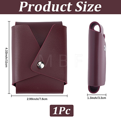 Rectangle PU Leather Pocket Sleeve AJEW-CL0005-69A-1