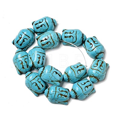 Synthetic Turquoise Beads X-TURQ-G119-20x29mm-08-1