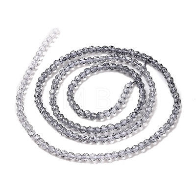 Transparent Gradient Color Glass Beads Strands GLAA-G101-2mm-12-1