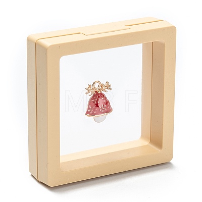 Square Transparent PE Thin Film Suspension Jewelry Display Box LS-CON-D009-01B-01-1