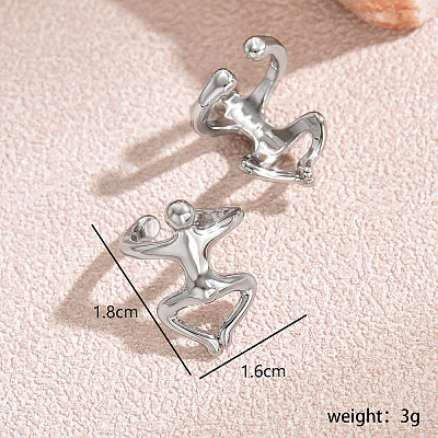 Cool Hollow Copper Ear Cuff for Women SQ1218-1