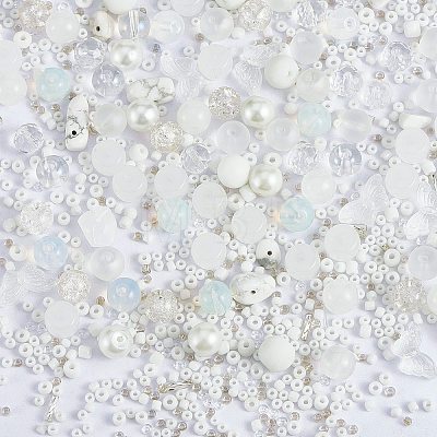 2 Bag Glass Round Beads Set JX547A-1