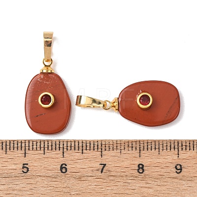 Natural Mixed Stone Pendants G-P628-02G-M-1