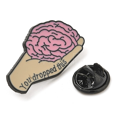 You Dropped This Brain Alloy Enamel Pins Brooches JEWB-U009-06-1