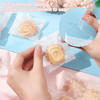 OPP Cellophane Self-Adhesive Cookie Bags OPP-WH0008-04B-1
