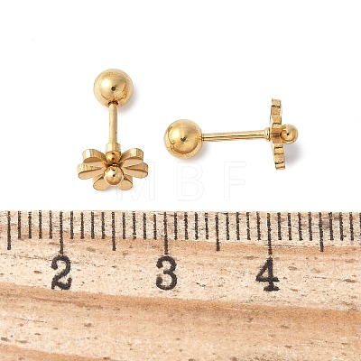 304 Stainless Steel Stud Earrings EJEW-E603-01A-G-1