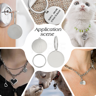 DIY Stainless Steel Keychain Making Kits DIY-OC0014-11A-1