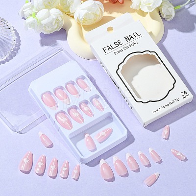 ABS Plastic Full Cover Press On False Nails DIY-CJC0006-12A-1