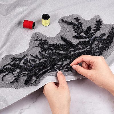 3D Computerized Embroidery Polyester Iron on/Sew on Patches DIY-WH0043-86-1