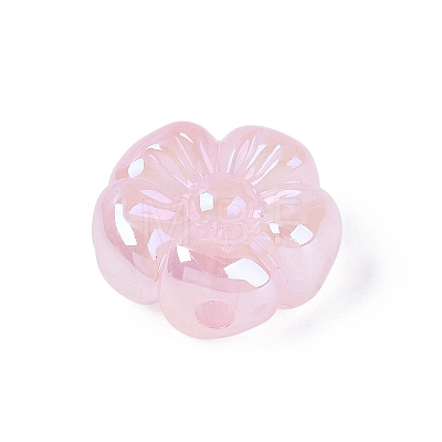 UV Plating Opaque Acrylic Beads OACR-N161-08E-1