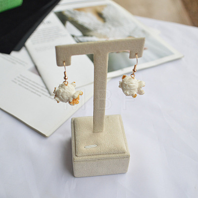 Resin & Alloy Dangle Earrings WG1C298-02-1