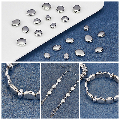480Pcs 6 Style CCB Plastic Beads CCB-PH0001-22-1