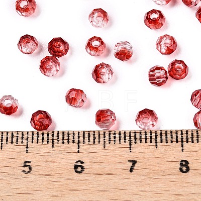 Baking Paint Electroplate Transparent Glass Seed Beads SEED-N006-07H-1