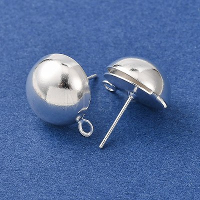 Brass Stud Earring Findings KK-G604-01S-07-1