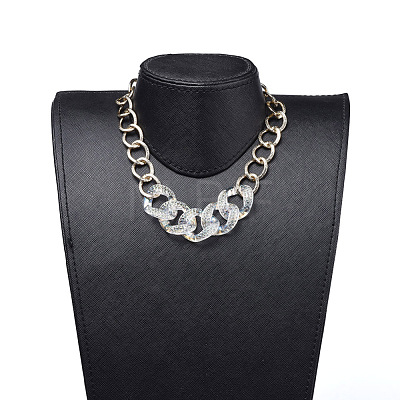 Aluminum Curb Chain Jewelry Sets SJEW-JS01095-1