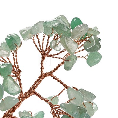 Natural Green Aventurine Chips & Agate Pedestal Display Decorations DJEW-A001-04I-1