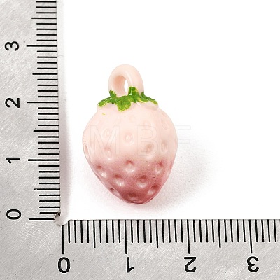 Opaque Resin Imitation Fruit Pendants RE-CBAE54B-02A-1