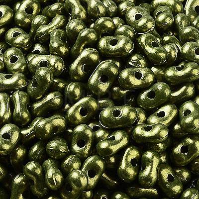 Spray Painted Opaque Acrylic Beads MACR-K359-12B-1