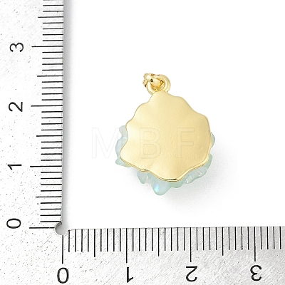 UV Plating Brass Pendants KK-R213-15G-04-1