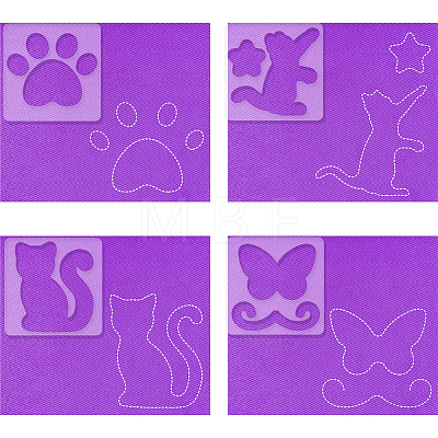 Acrylic Earring Handwork Template TOOL-WH0152-016-1