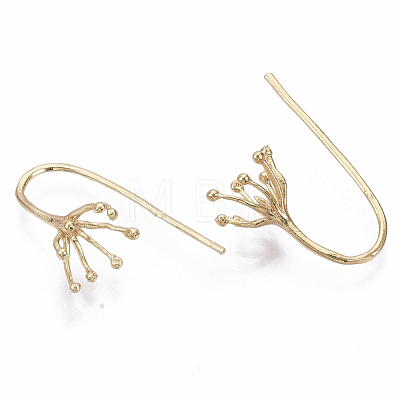 Brass Earring Hooks KK-N231-06-NF-1