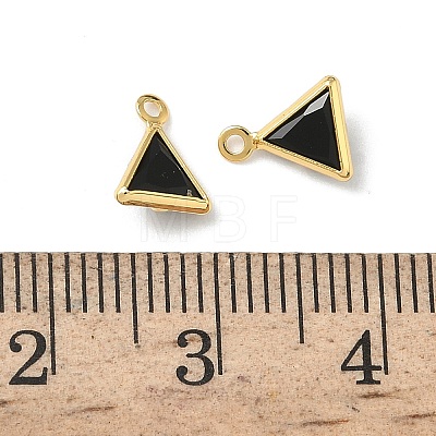 Brass Glass Charms KK-Z136-30G-03-1