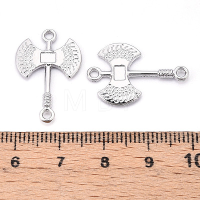 Alloy Double Axe Connector Charms PALLOY-N176-125P-1