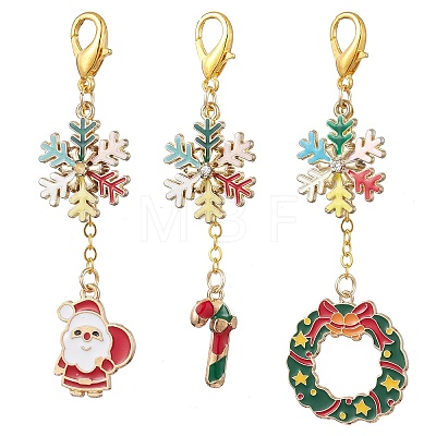 Christmas Theme Alloy Enamel Keychian KEYC-JKC00923-1