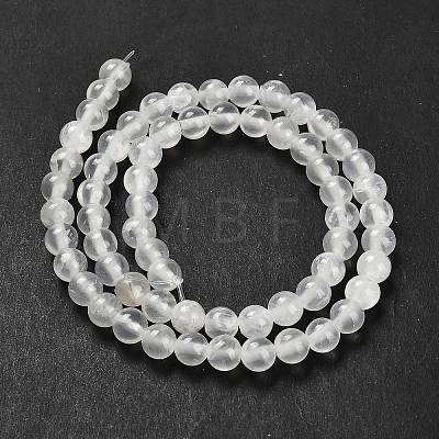 Natural White Jade Beads Strands G-B128-A02-02-1