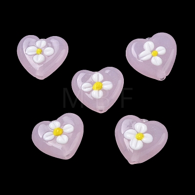Handmade Lampwork Enamel Beads LAMP-Z020-03B-1