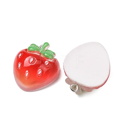 Fruit Theme Opaque Resin Imitation Food Pendants RE-CBA49A8-04-1