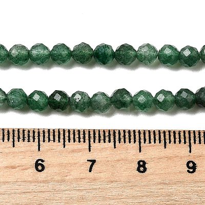 Natural Green Strawberry Quartz Beads Strands G-D340-A03-4mm-1