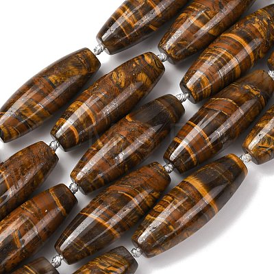 Natura Tiger Iron Beads Strands G-L654-G14-01-1