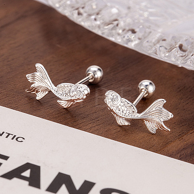 Brass Stud Earrings for Women WGD599F-01-1