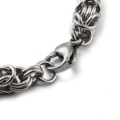 304 Stainless Steel Rope Chain Bracelet BJEW-Z023-03B-1
