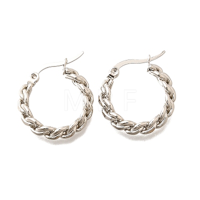 201 Stainless Steel Hoop Earrings EJEW-Q026-14P-B-1