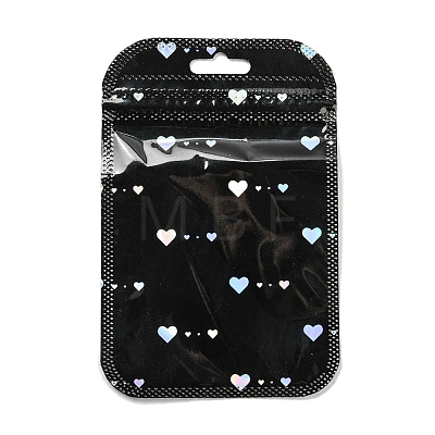 Rectangle Laser Plastic Yin-yang Zip Lock Gift Bags OPP-E004-01A-B01-1