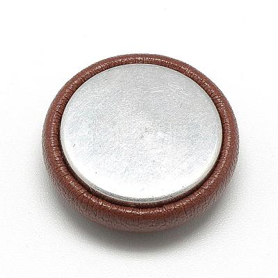 Imitation Leather Covered Cabochons WOVE-S084-06B-1