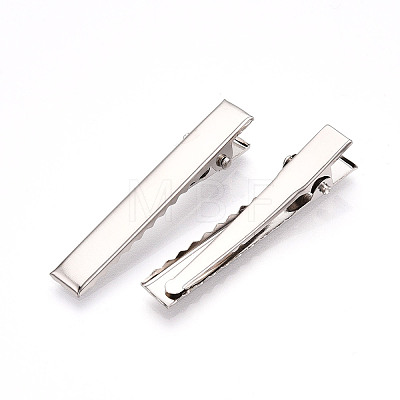 Iron Flat Alligator Hair Clip Findings X-IFIN-S286-46mm-1