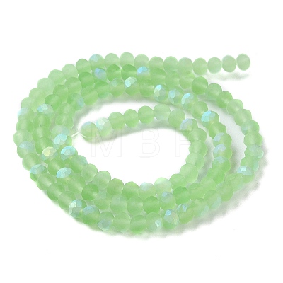 Transparent Glass Beads Strands X1-EGLA-A034-T4mm-MB09-1