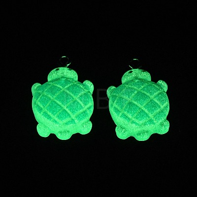 Gradient Color & Luminous Opaque Resin Pendants RESI-S011-01B-1