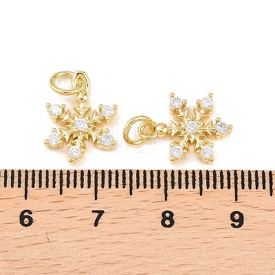 Brass Micro Pave Cubic Zirconia Pendants KK-B167-15G-1