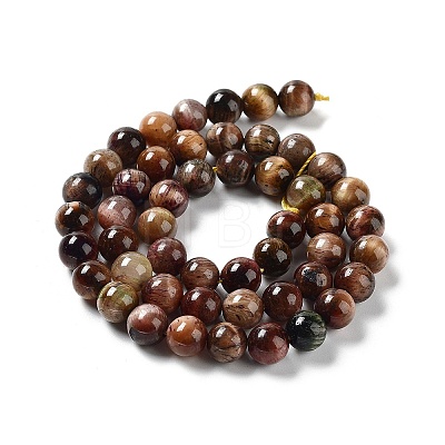 Natural Rainbow Tiger Eye Beads Strands G-NH0002-A01-B05-1