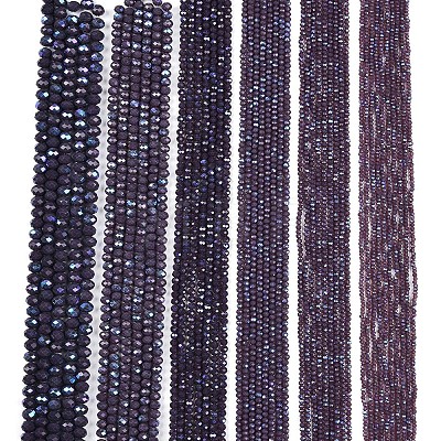 Electroplate Opaque Solid Color Glass Beads Strands LS-EGLA-A044-P6mm-L11-1