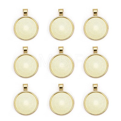 Tibetan Style Alloy Pendant Cabochon Settings LS-TIBE-R295-055G-LF-1